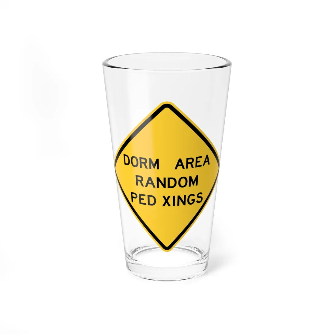 NJ Road sign WNJ24-1 (New Jersey) (Road Sign) Pint Glass 16oz 16oz - Go Mug Yourself
