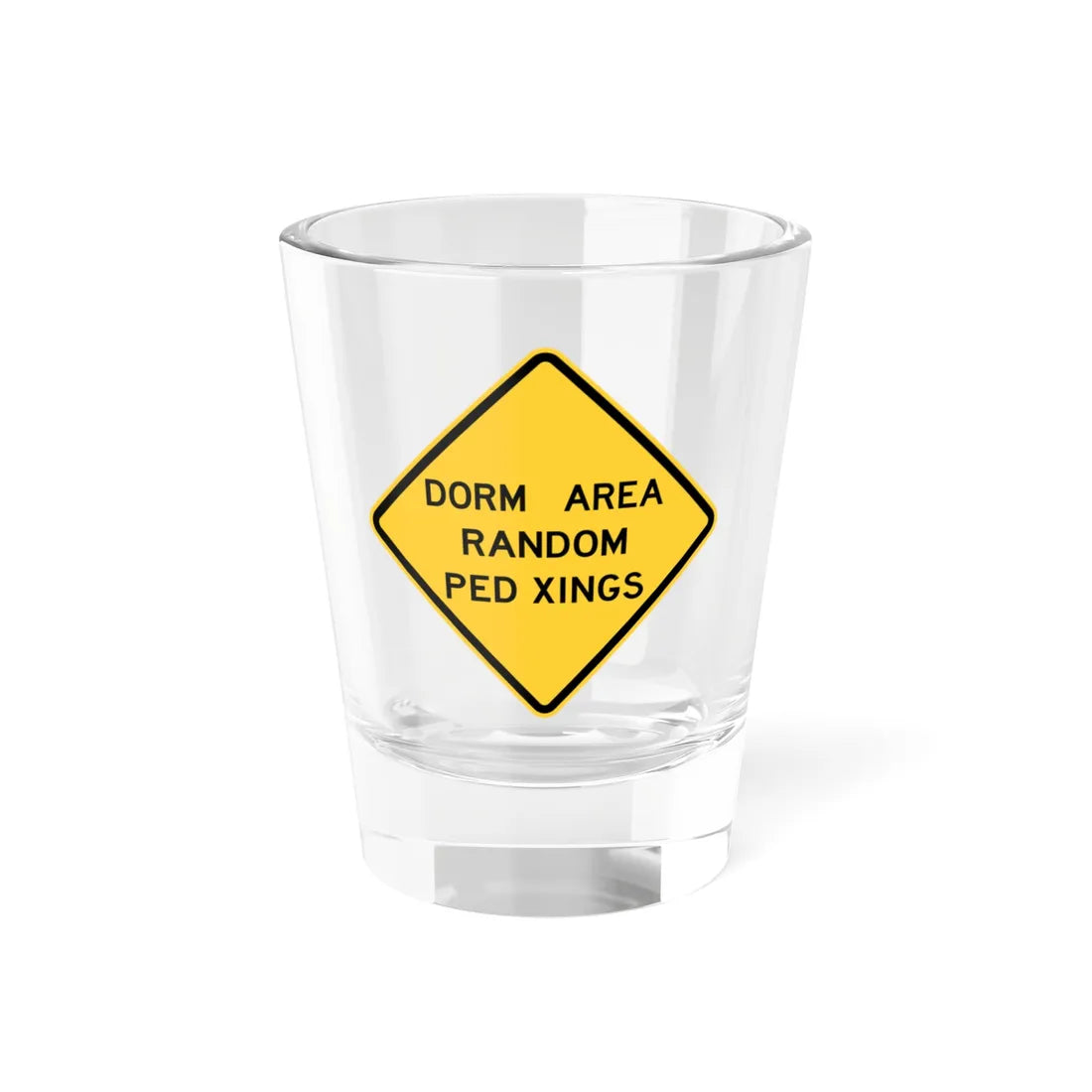 NJ Road sign WNJ24-1 (New Jersey) (Road Sign) Shot Glass 1.5oz 1.5oz - Go Mug Yourself
