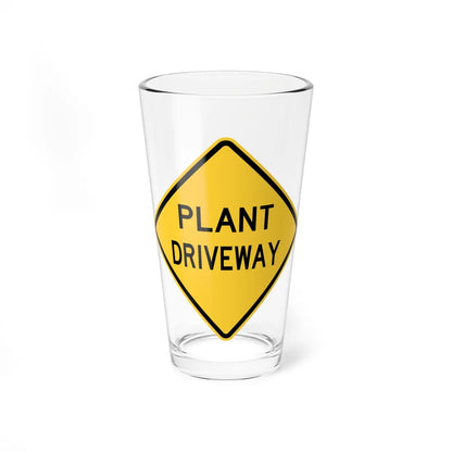 NJ Road sign WNJ25-1 (New Jersey) (Road Sign) Pint Glass 16oz 16oz - Go Mug Yourself