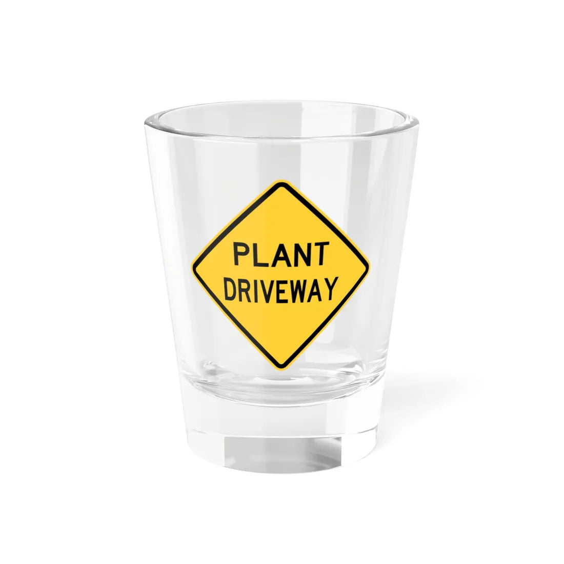 NJ Road sign WNJ25-1 (New Jersey) (Road Sign) Shot Glass 1.5oz 1.5oz - Go Mug Yourself