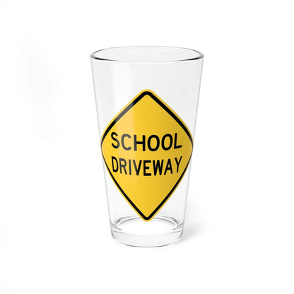 NJ Road sign WNJ25-3 (New Jersey) (Road Sign) Pint Glass 16oz 16oz - Go Mug Yourself