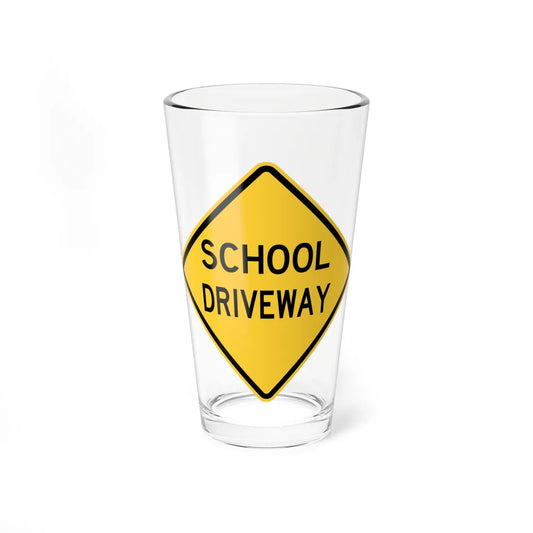 NJ Road sign WNJ25-3 (New Jersey) (Road Sign) Pint Glass 16oz 16oz - Go Mug Yourself