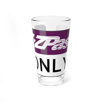 NJ Turnpike EZPASS Toll Booth Sign (New Jersey) (Road Sign) Pint Glass 16oz 16oz - Go Mug Yourself