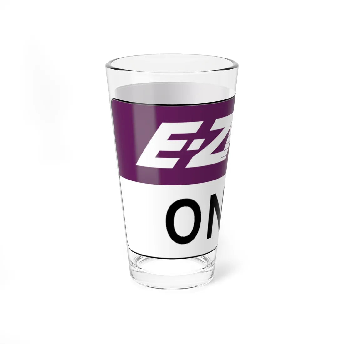 NJ Turnpike EZPASS Toll Booth Sign (New Jersey) (Road Sign) Pint Glass 16oz - Go Mug Yourself