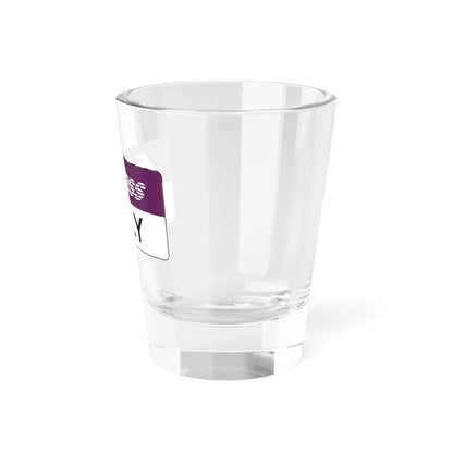 NJ Turnpike EZPASS Toll Booth Sign (New Jersey) (Road Sign) Shot Glass 1.5oz - Go Mug Yourself