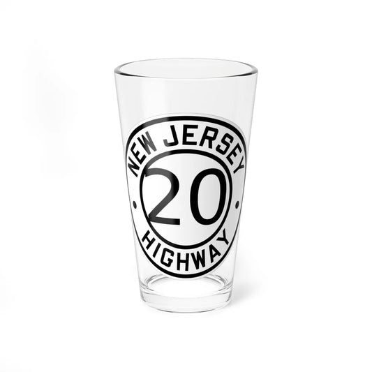 NJ X 1926 (New Jersey) (Road Sign) Pint Glass 16oz 16oz - Go Mug Yourself