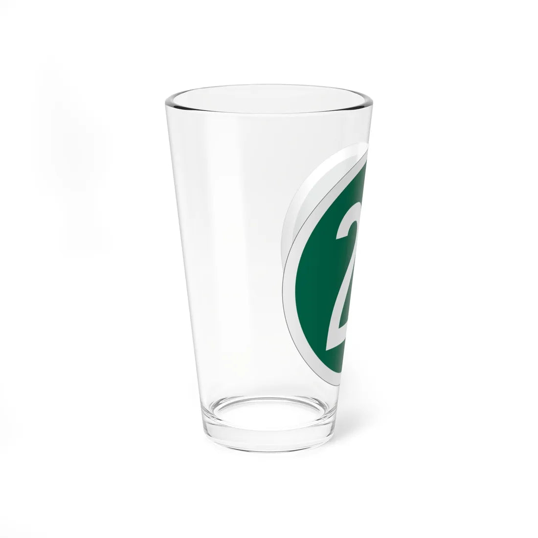 NJ X 1956 template (New Jersey) (Road Sign) Pint Glass 16oz - Go Mug Yourself