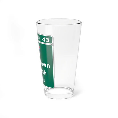 NJDOT MUTCD Interchange Advance Guide Signs (New Jersey) (Road Sign) Pint Glass 16oz - Go Mug Yourself