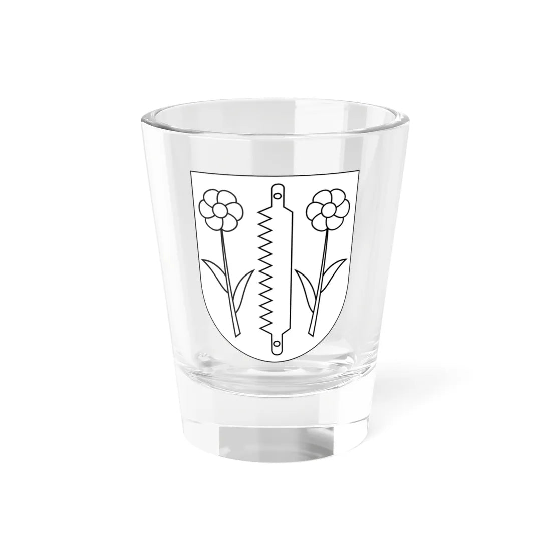 Njutånger vapen (Sweden) (Coat of Arms) Shot Glass 1.5oz 1.5oz - Go Mug Yourself