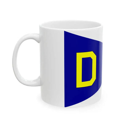 NL KM flag Division commander (Netherlands) White Coffee Mug - Go Mug Yourself