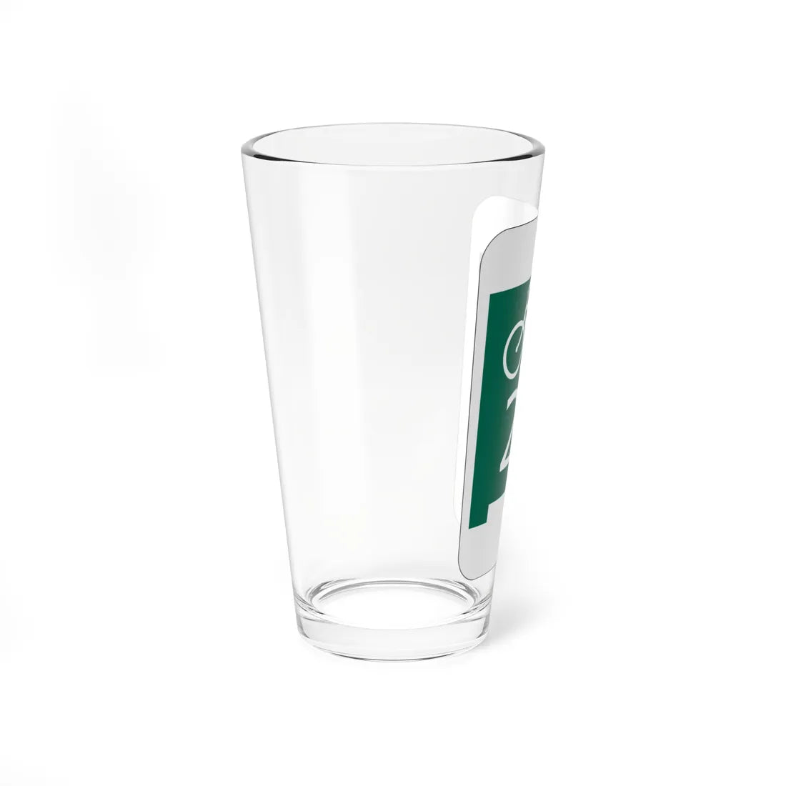 NM bike template (New Mexico) (Road Sign) Pint Glass 16oz - Go Mug Yourself