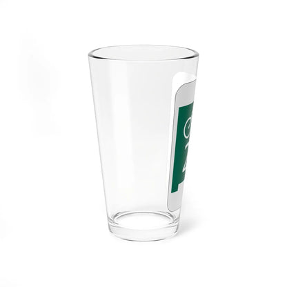 NM bike template (New Mexico) (Road Sign) Pint Glass 16oz - Go Mug Yourself