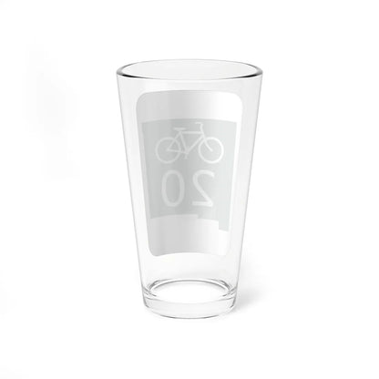 NM bike template (New Mexico) (Road Sign) Pint Glass 16oz - Go Mug Yourself