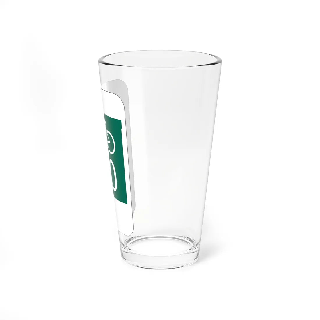 NM bike template (New Mexico) (Road Sign) Pint Glass 16oz - Go Mug Yourself