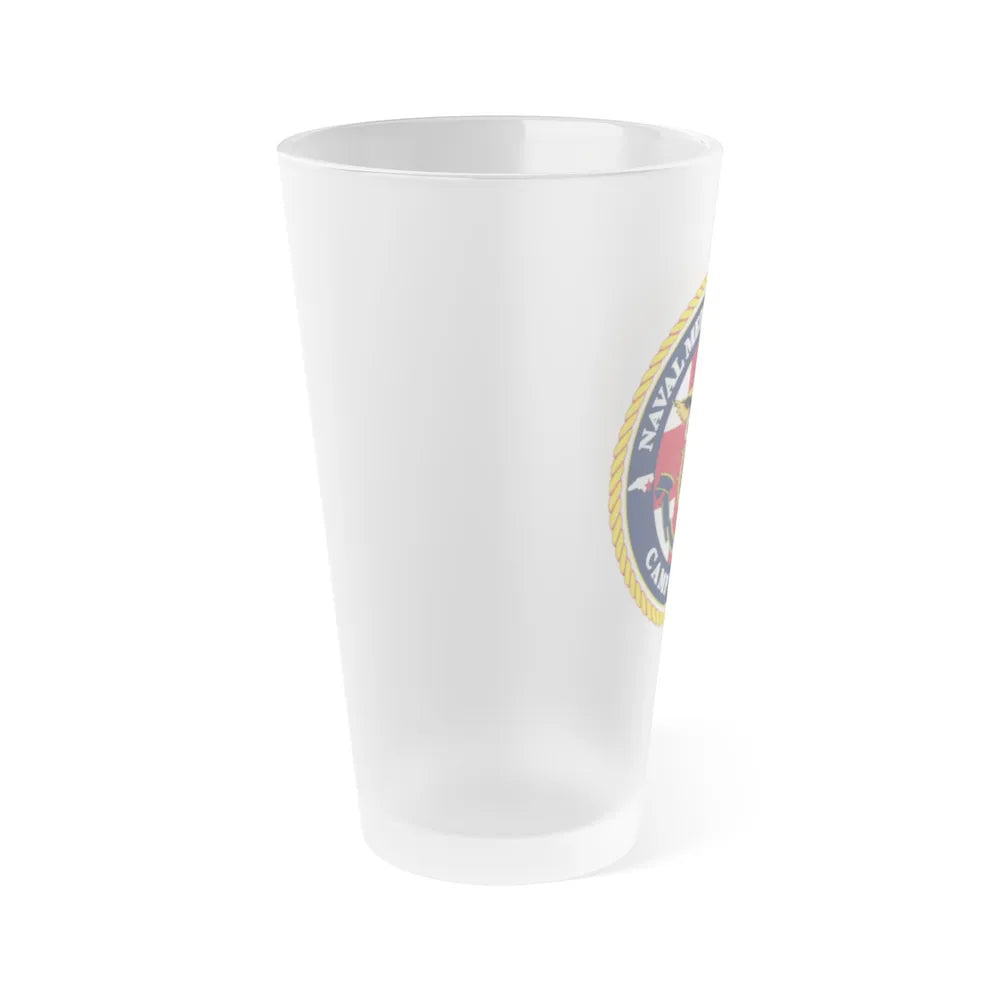 NMC CAMP LEJEUNE (U.S. Navy) Frosted Pint Glass 16oz-Go Mug Yourself