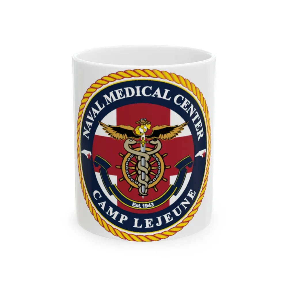 NMC CAMP LEJEUNE (U.S. Navy) White Coffee Mug-11oz-Go Mug Yourself