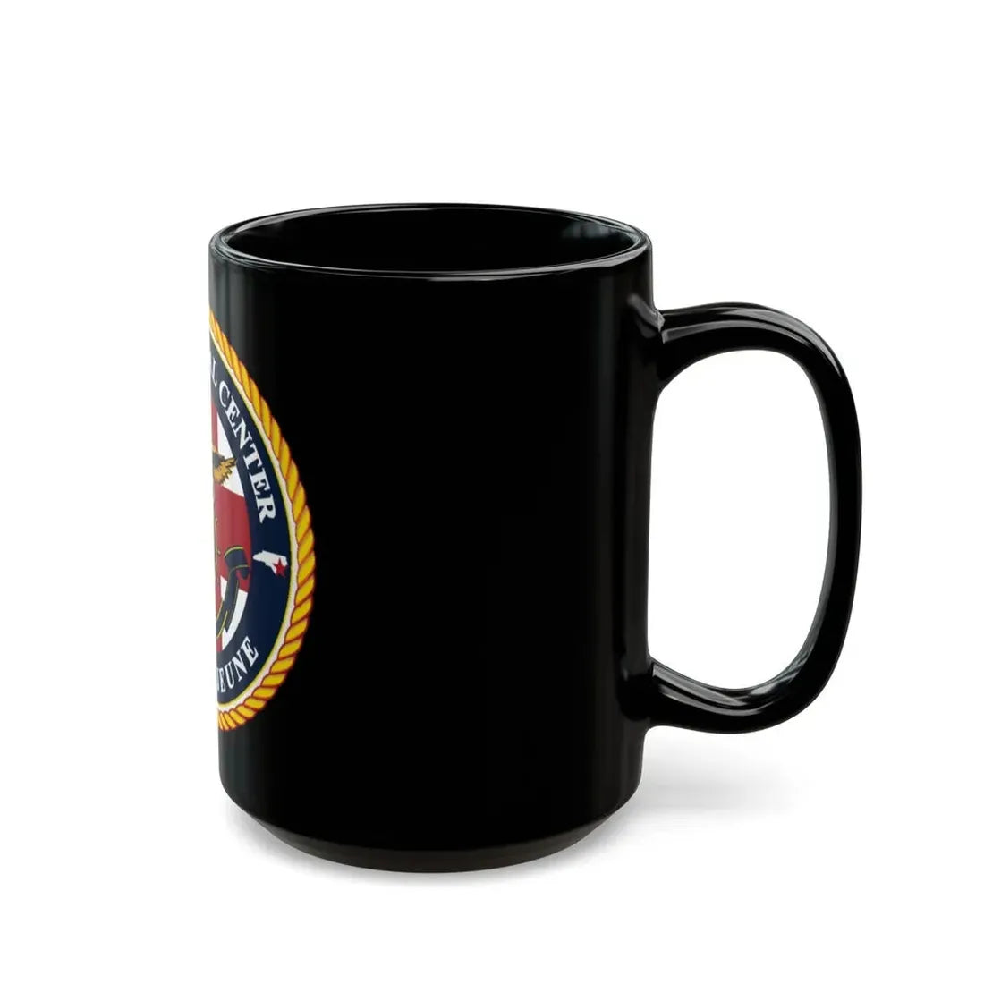 NMC CAMP LEJEUNE (U.S. Navy) Black Coffee Mug - Go Mug Yourself