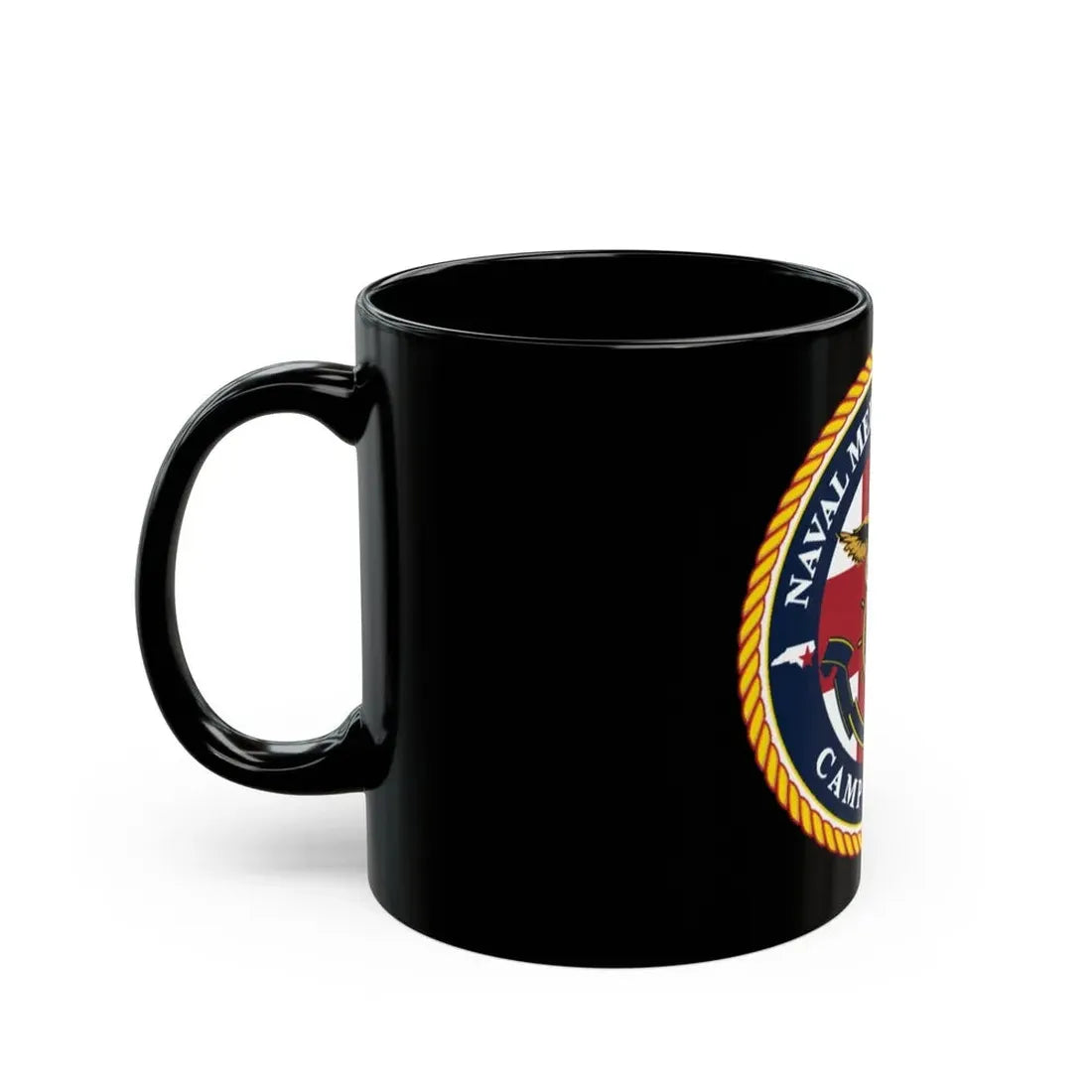 NMC CAMP LEJEUNE (U.S. Navy) Black Coffee Mug - Go Mug Yourself