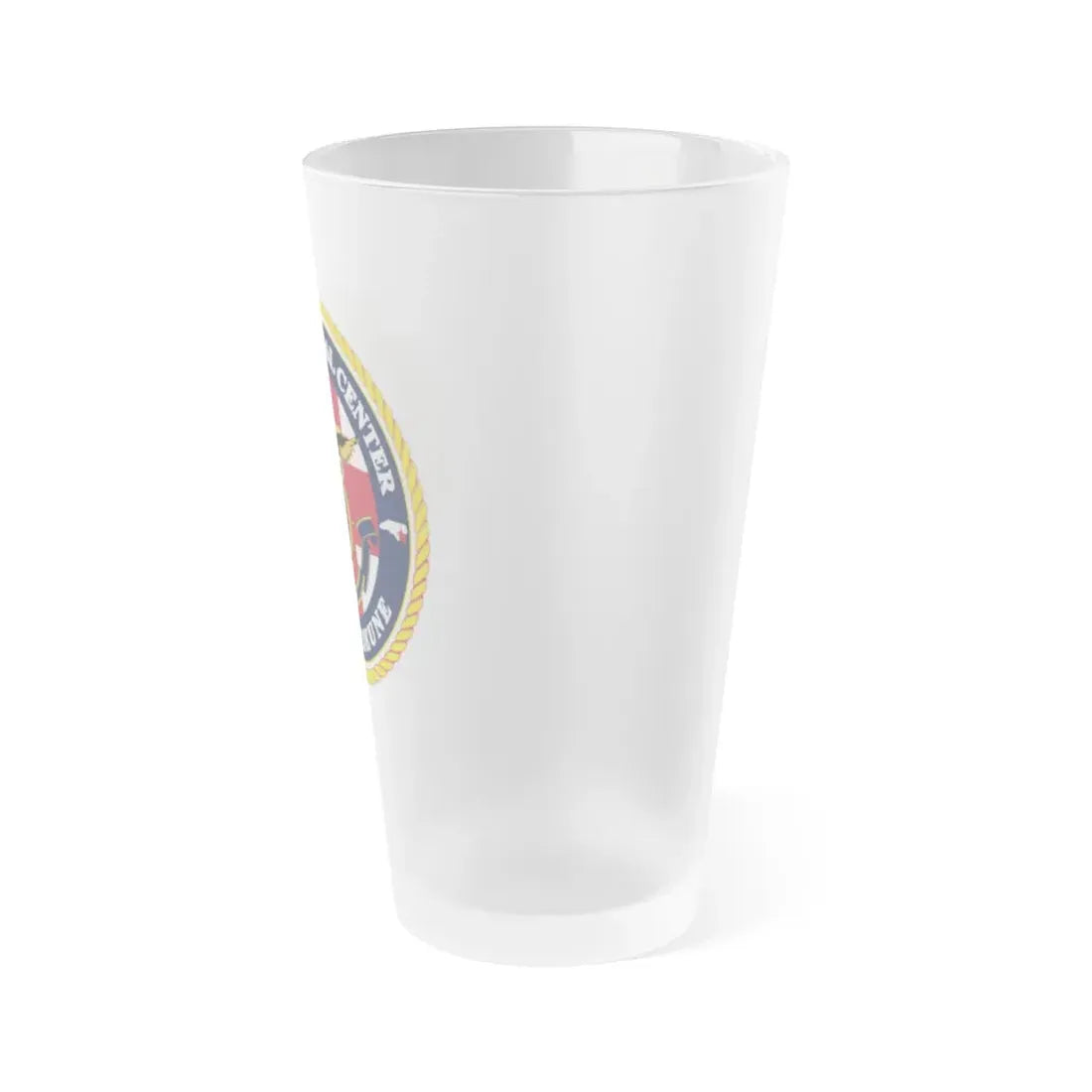 NMC CAMP LEJEUNE (U.S. Navy) Frosted Pint Glass 16oz - Go Mug Yourself