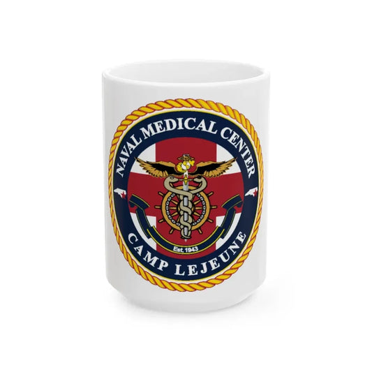 NMC CAMP LEJEUNE (U.S. Navy) White Coffee Mug 15oz - Go Mug Yourself
