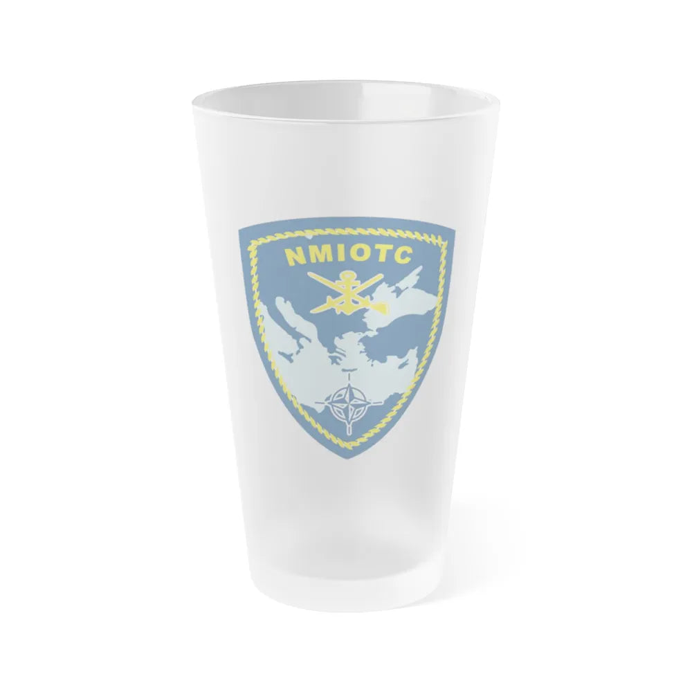 NMIOTC (U.S. Navy) Frosted Pint Glass 16oz-Go Mug Yourself