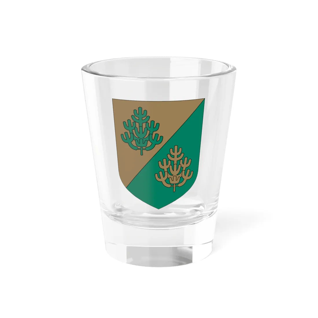 Nõmme linnaosa vapp (Estonia) (Coat of Arms) Shot Glass 1.5oz 1.5oz - Go Mug Yourself