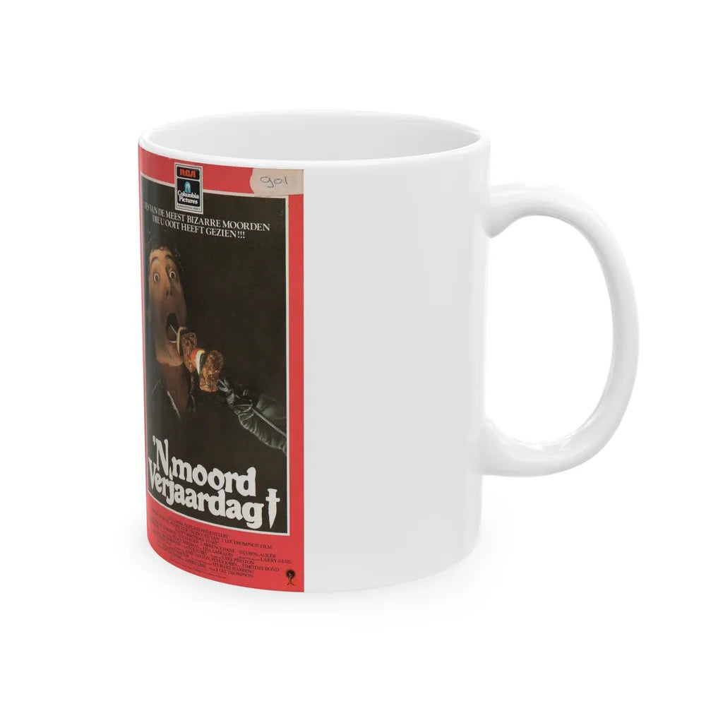 NMOORD VERJAARDAG (VHS COVER) - White Coffee Mug-Go Mug Yourself