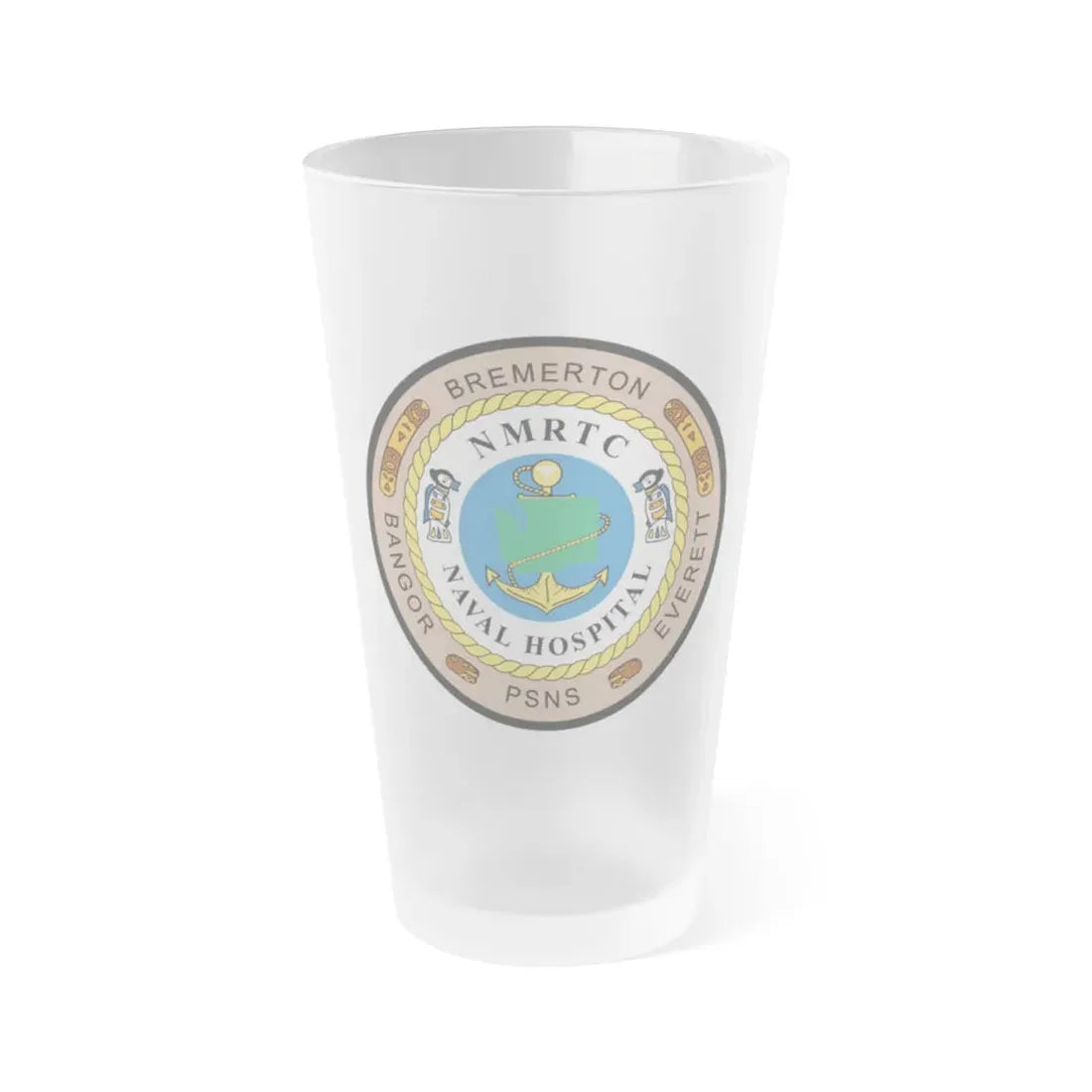 NMRTC Naval Hospital Bremerton (U.S. Navy) Frosted Pint Glass 16oz Default Title - Go Mug Yourself