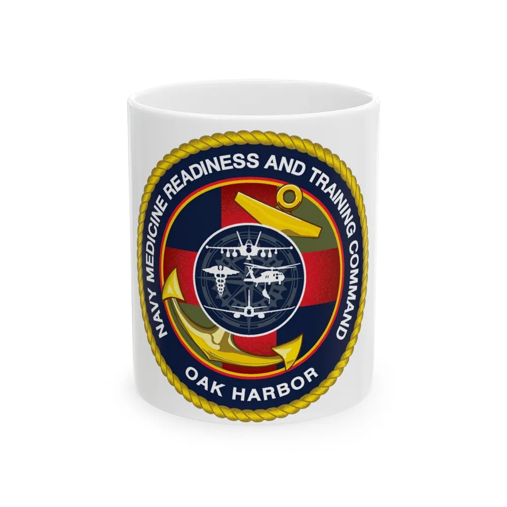 NMRTC Oak Harbor (U.S. Navy) White Coffee Mug-11oz-Go Mug Yourself