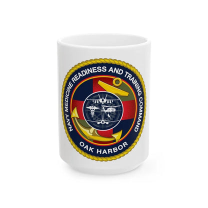 NMRTC Oak Harbor (U.S. Navy) White Coffee Mug-15oz-Go Mug Yourself