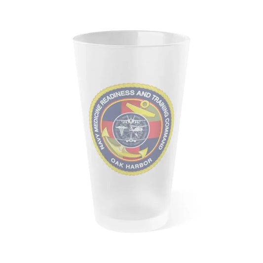 NMRTC Oak Harbor (U.S. Navy) Frosted Pint Glass 16oz Default Title - Go Mug Yourself
