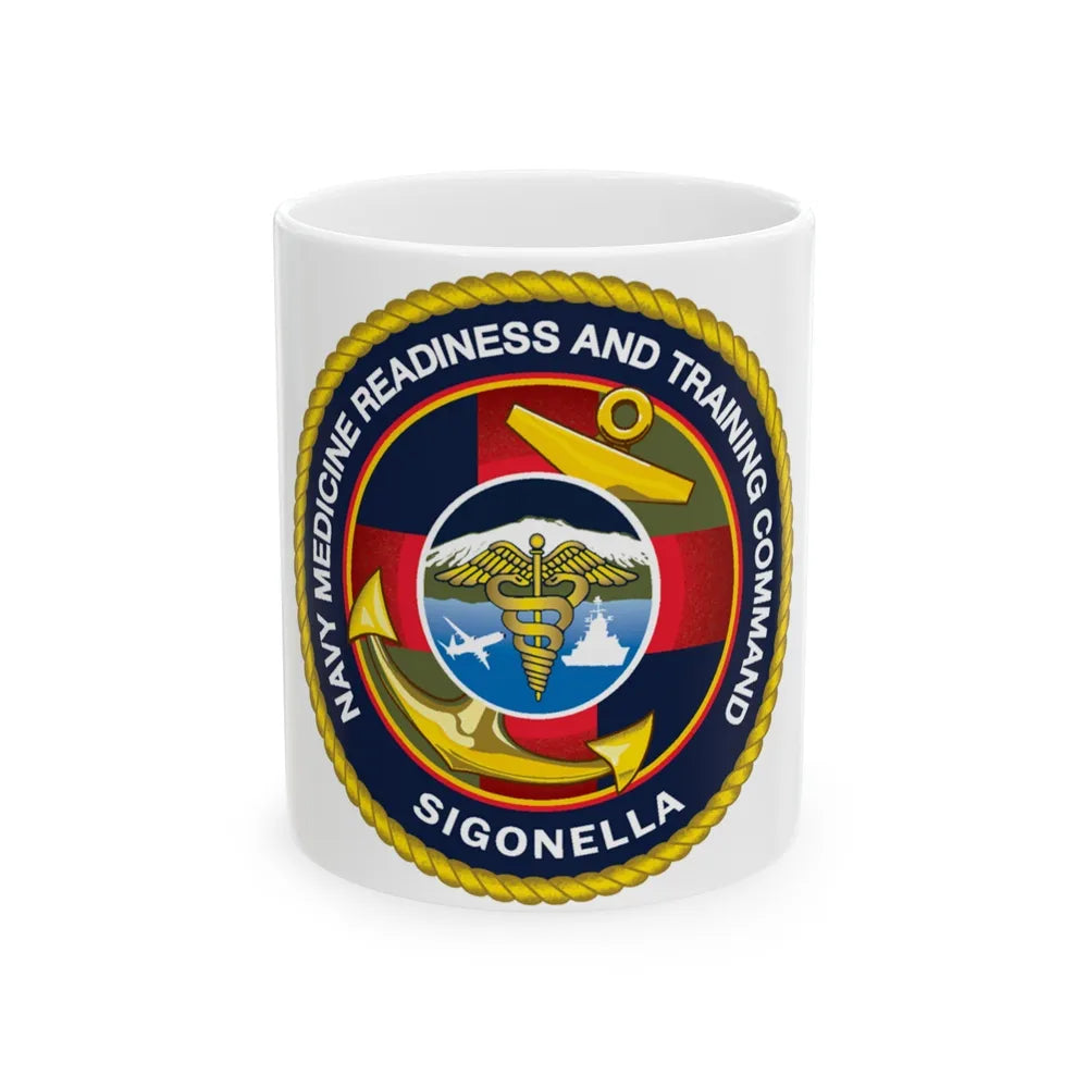 NMRTC Sigonella (U.S. Navy) White Coffee Mug-11oz-Go Mug Yourself