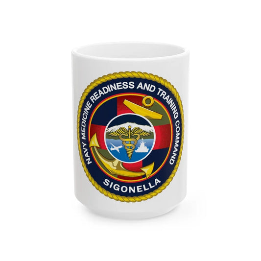 NMRTC Sigonella (U.S. Navy) White Coffee Mug-15oz-Go Mug Yourself