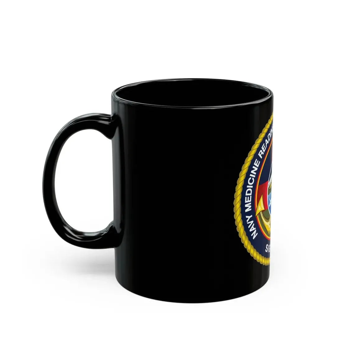 NMRTC Sigonella (U.S. Navy) Black Coffee Mug - Go Mug Yourself