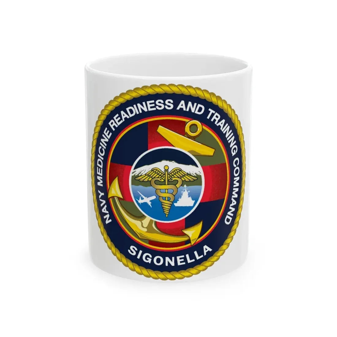 NMRTC Sigonella (U.S. Navy) White Coffee Mug 11oz - Go Mug Yourself