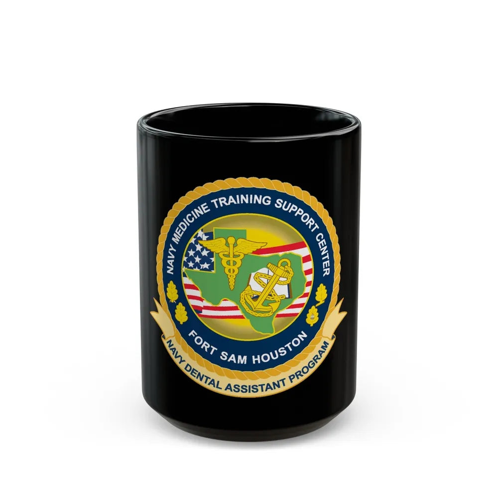 NMTSC Fort Sam Houston NDAP (U.S. Navy) Black Coffee Mug-15oz-Go Mug Yourself