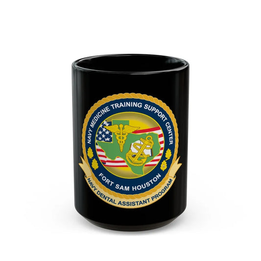 NMTSC Fort Sam Houston NDAP (U.S. Navy) Black Coffee Mug-15oz-Go Mug Yourself