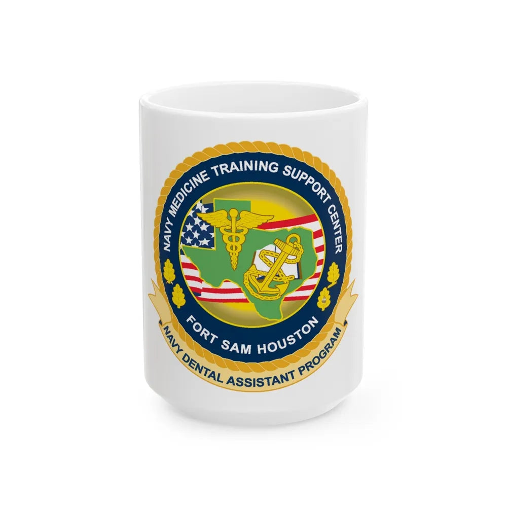 NMTSC Fort Sam Houston NDAP (U.S. Navy) White Coffee Mug-15oz-Go Mug Yourself