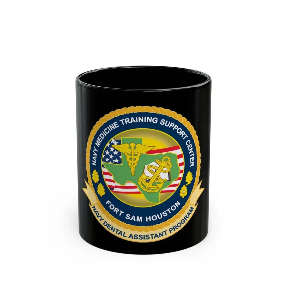 NMTSC Fort Sam Houston NDAP (U.S. Navy) Black Coffee Mug - Go Mug Yourself