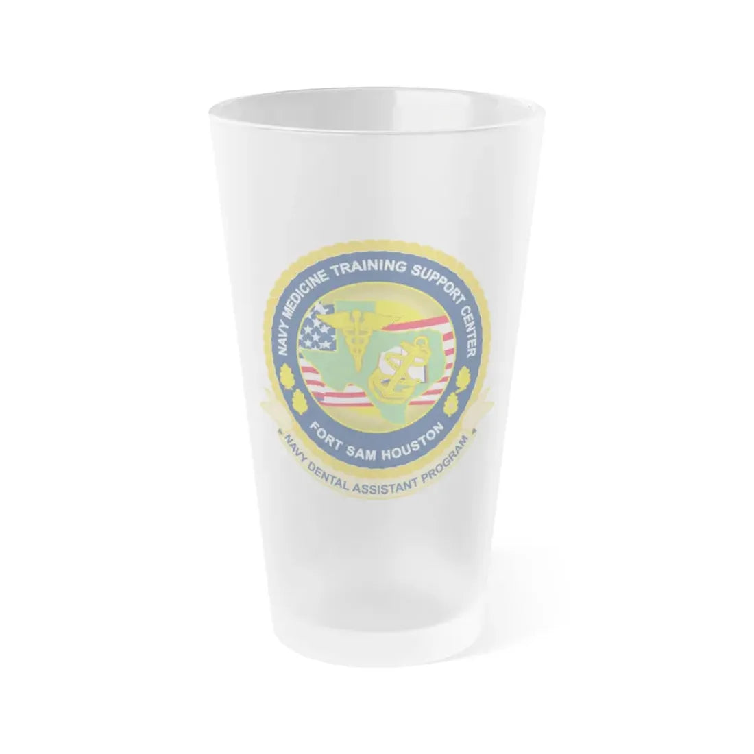 NMTSC Fort Sam Houston NDAP (U.S. Navy) Frosted Pint Glass 16oz Default Title - Go Mug Yourself