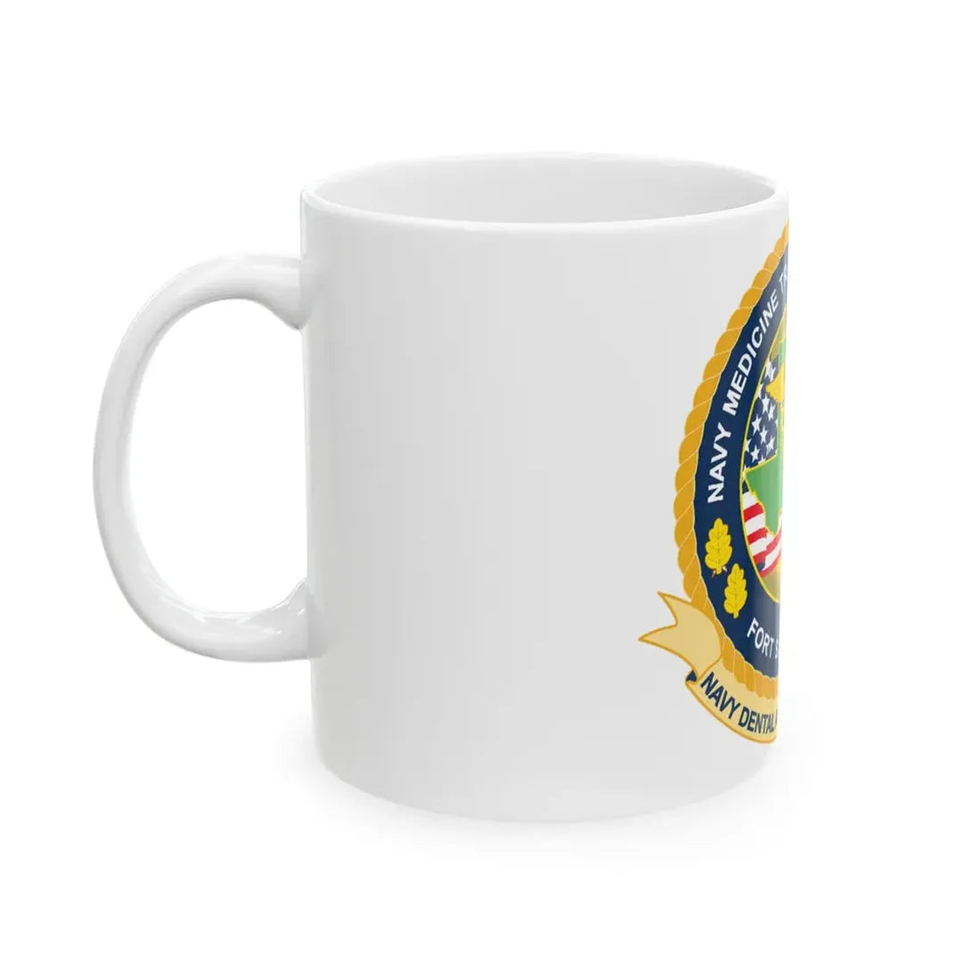 NMTSC Fort Sam Houston NDAP (U.S. Navy) White Coffee Mug - Go Mug Yourself