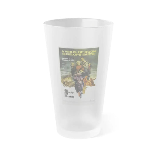 NO BLADE OF GRASS 1970 Movie Poster - Frosted Pint Glass 16oz 16oz Frosted - Go Mug Yourself