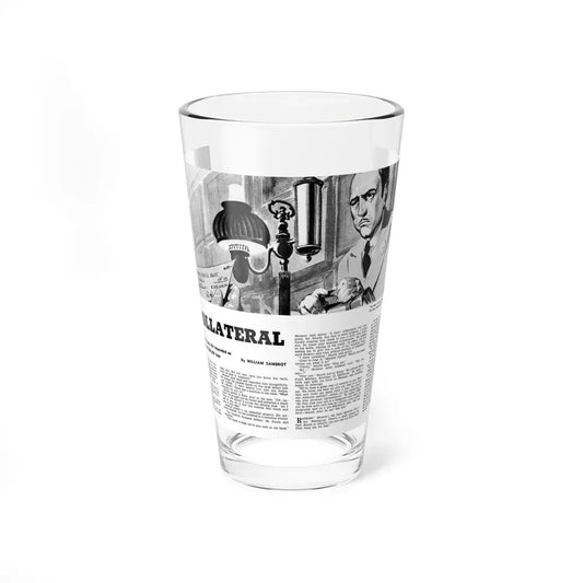 No Collateral, Mr. magazine, May 1953 (Magazine Illustration) Pint Glass 16oz 16oz - Go Mug Yourself