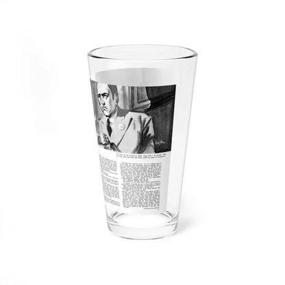 No Collateral, Mr. magazine, May 1953 (Magazine Illustration) Pint Glass 16oz - Go Mug Yourself