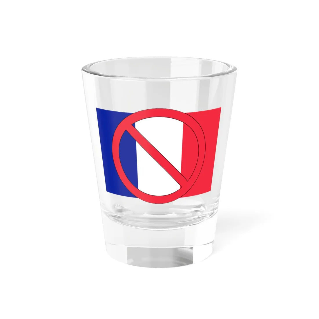 No France (France) Shot Glass 1.5oz 1.5oz - Go Mug Yourself