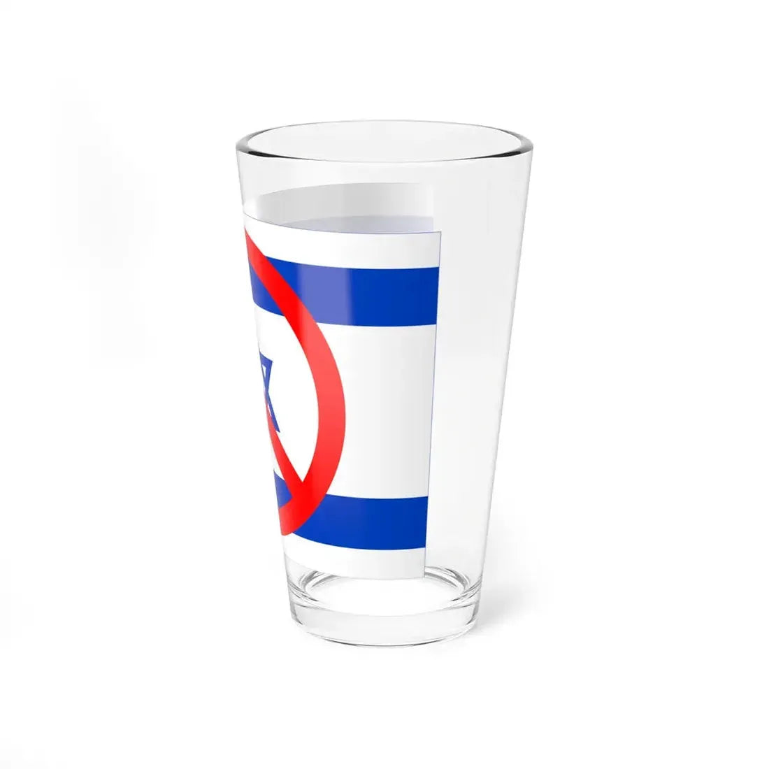 No Israel (Israel) Pint Glass 16oz - Go Mug Yourself
