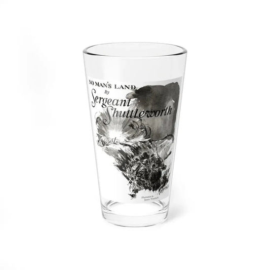 No Man's Land by Sergeant Shuttleworth, Judge magazine, May 19, 1928 (Magazine Illustration) Pint Glass 16oz 16oz - Go Mug Yourself