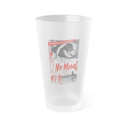 NO MORALS 1955 Movie Poster - Frosted Pint Glass 16oz 16oz Frosted - Go Mug Yourself