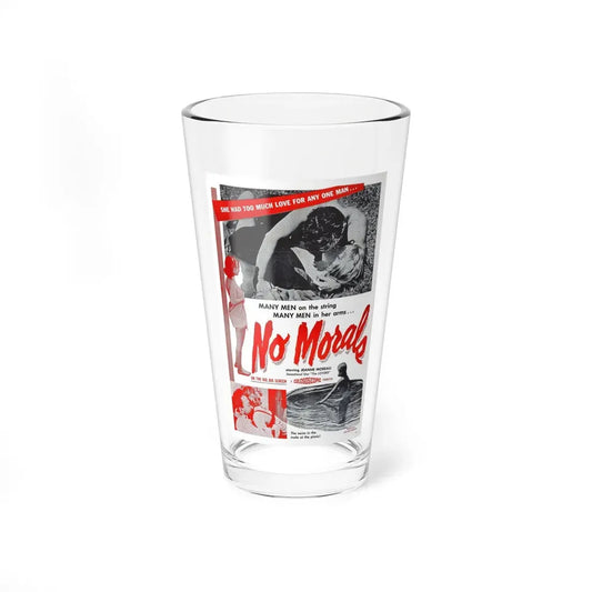 NO MORALS 1955 Movie Poster - Pint Glass 16oz 16oz - Go Mug Yourself
