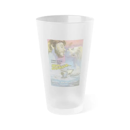 NO ONE HEARD THE SCREAM 1973 Movie Poster - Frosted Pint Glass 16oz 16oz Frosted - Go Mug Yourself